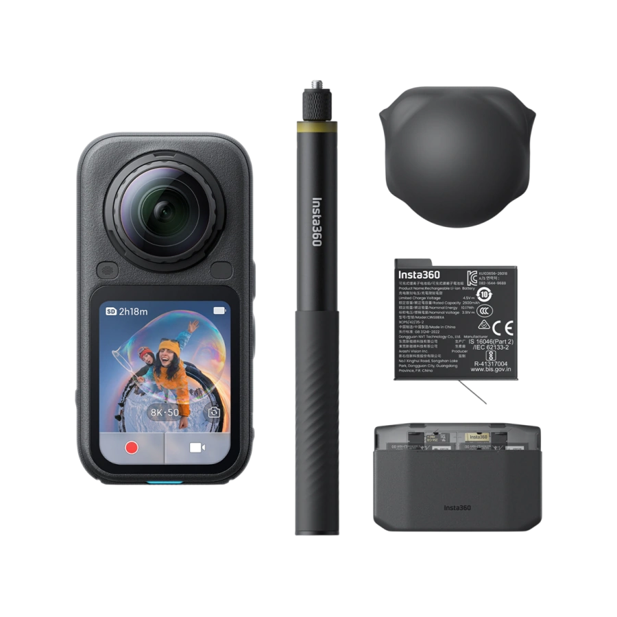 Екшн-камера Insta360 X6 Essentials Bundle - Midnight Black (CINSABXA-X603)
