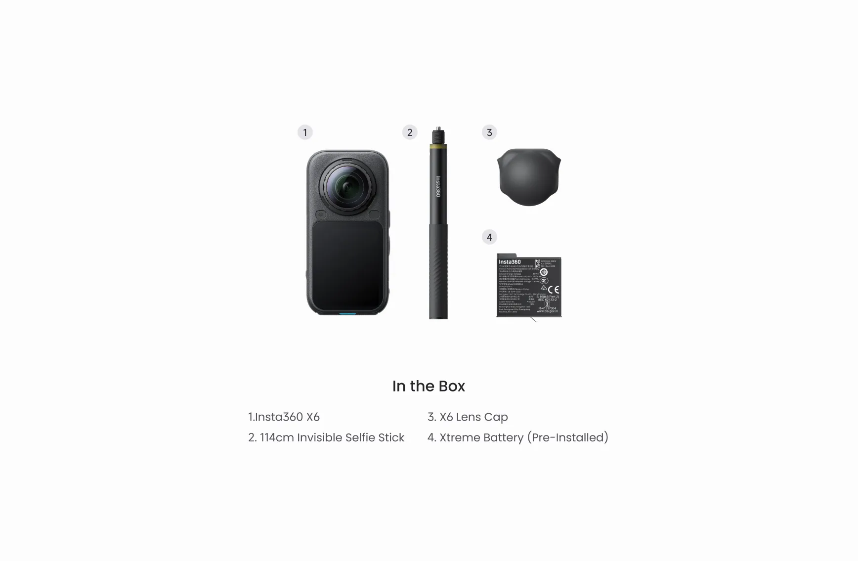 Экшн-камера Insta360 X6 Get-Set Bundle - Midnight Black