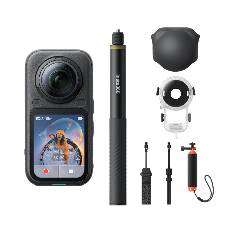 Экшн-камера Insta360 X6 Invisible Dive Bundle - Midnight Black