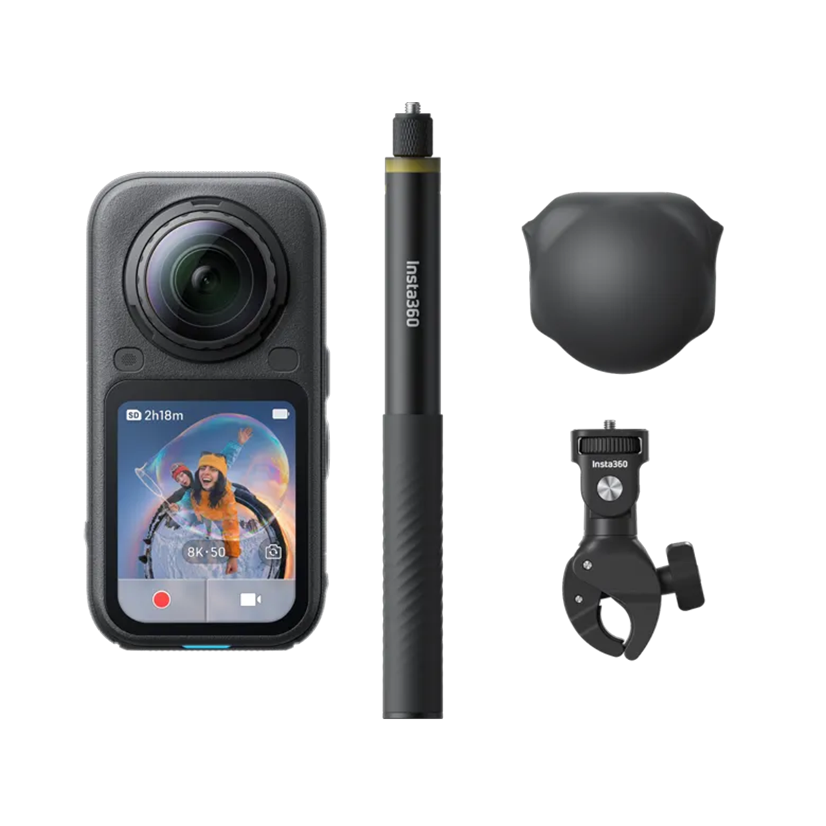 Экшн-камера Insta360 X6 Motorcycle Bundle - Midnight Black