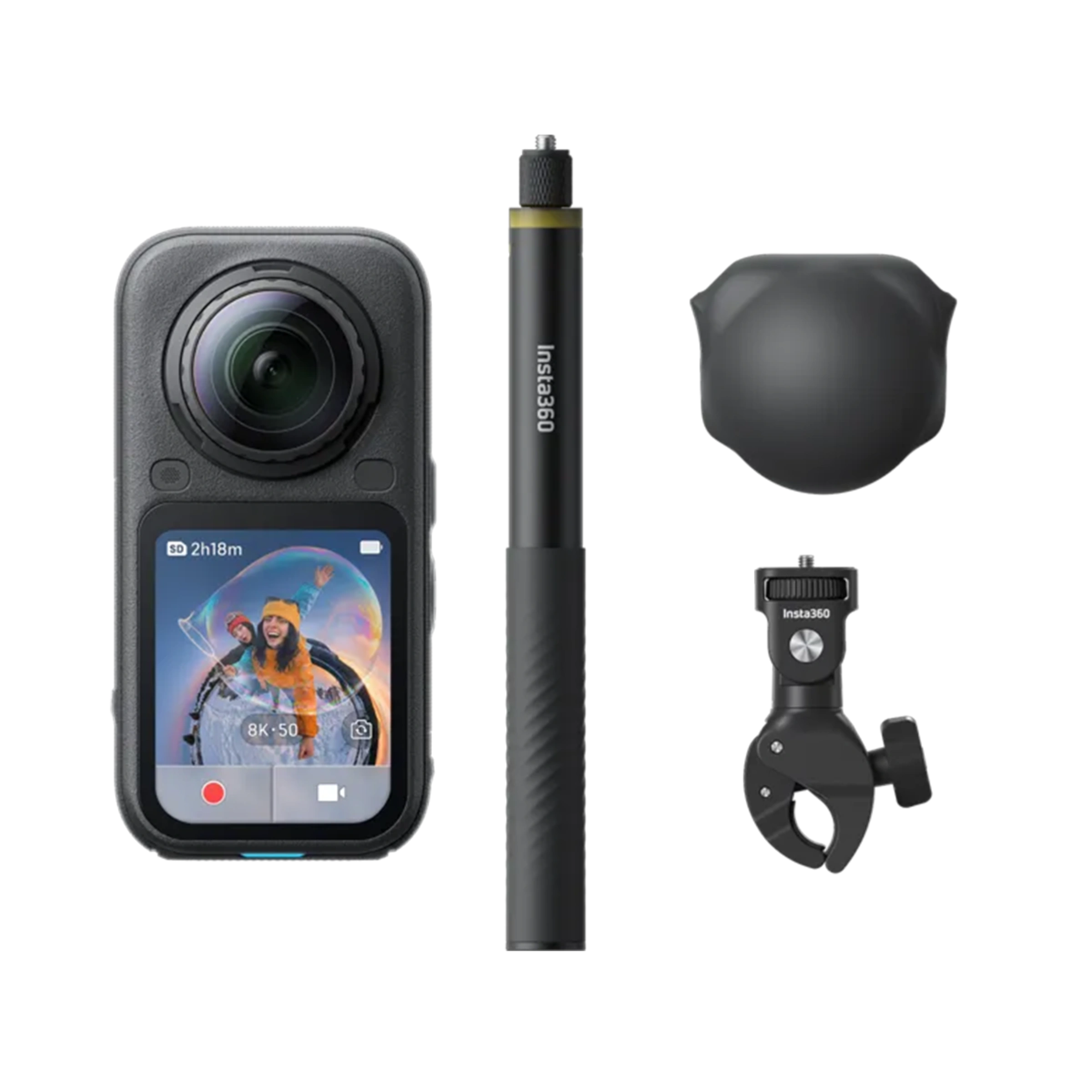 Экшн-камера Insta360 X6 Motorcycle Bundle - Midnight Black