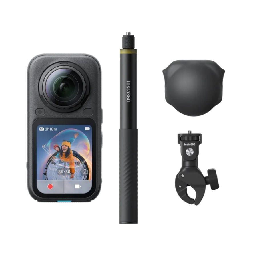 Экшн-камера Insta360 X6 Motorcycle Bundle - Midnight Black