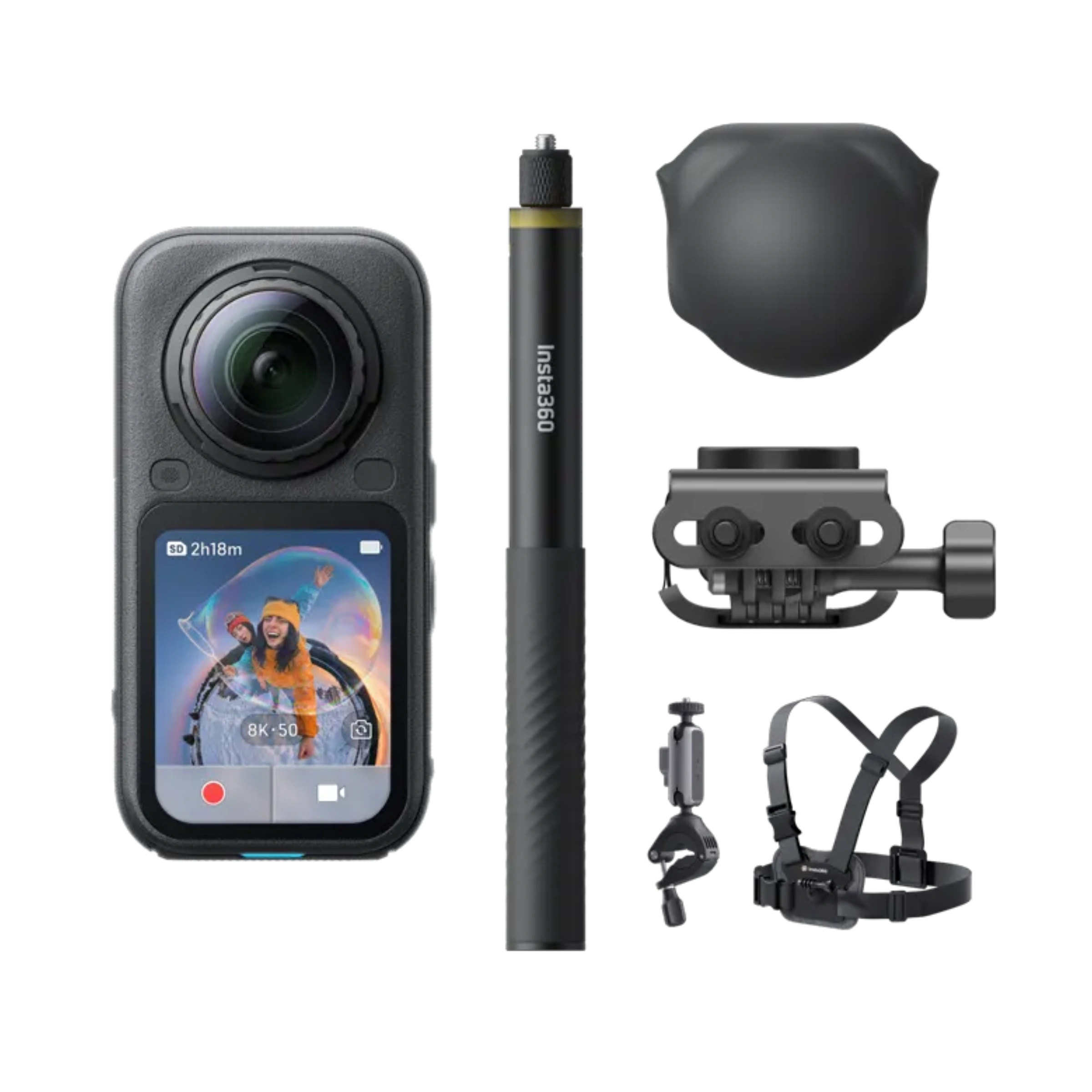 Экшн-камера Insta360 X6 Road Cycling Bundle [Independent] Bundle - Midnight Black