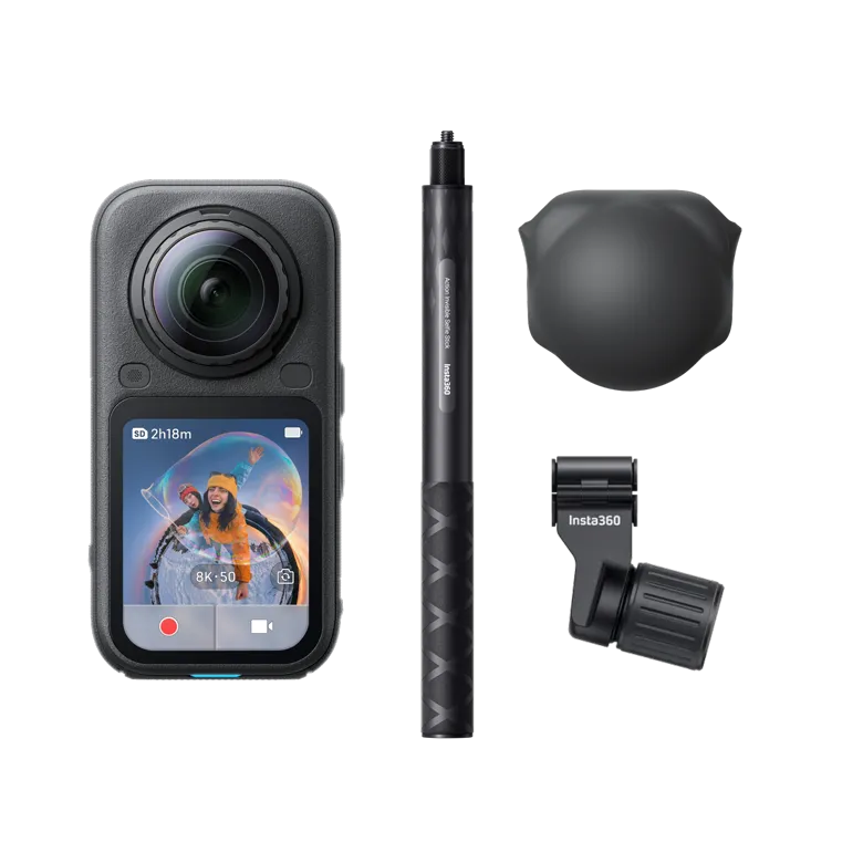 Экшн-камера Insta360 X6 Ski Bundle - Midnight Black