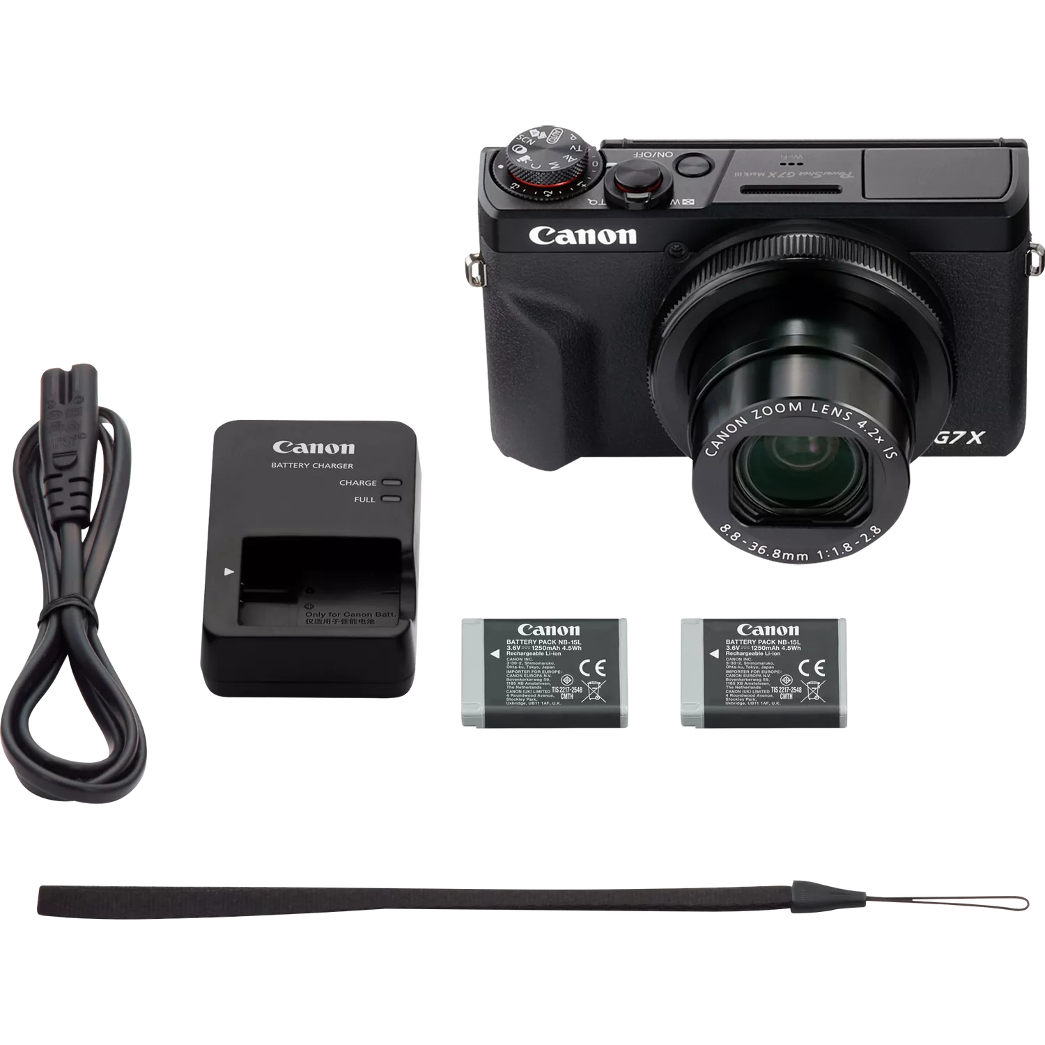 Фотоапарат Canon PowerShot G7 X Mark III - Black [Battery Kit] (3637C014)