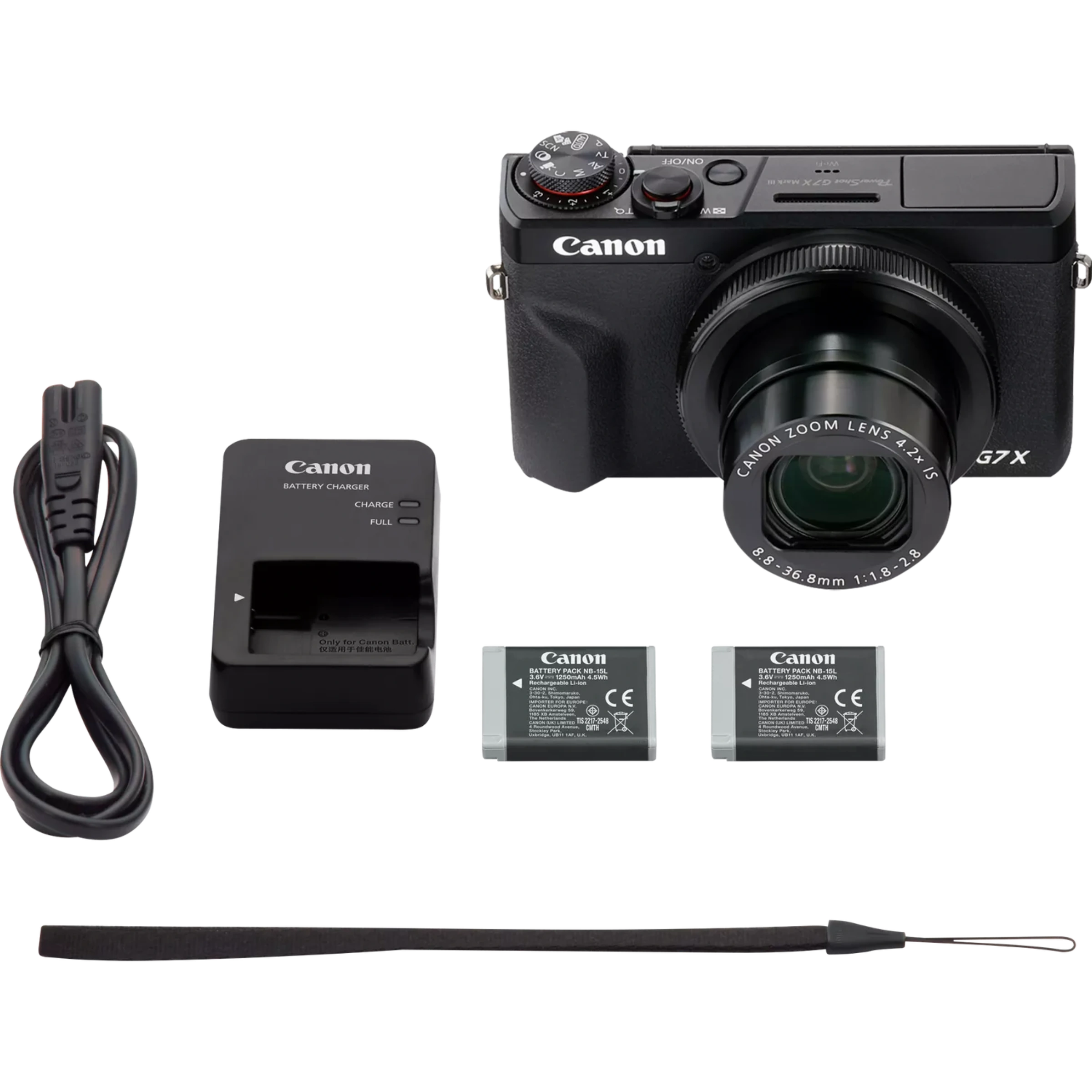 Фотоапарат Canon PowerShot G7 X Mark III - Black [Battery Kit] (3637C014)
