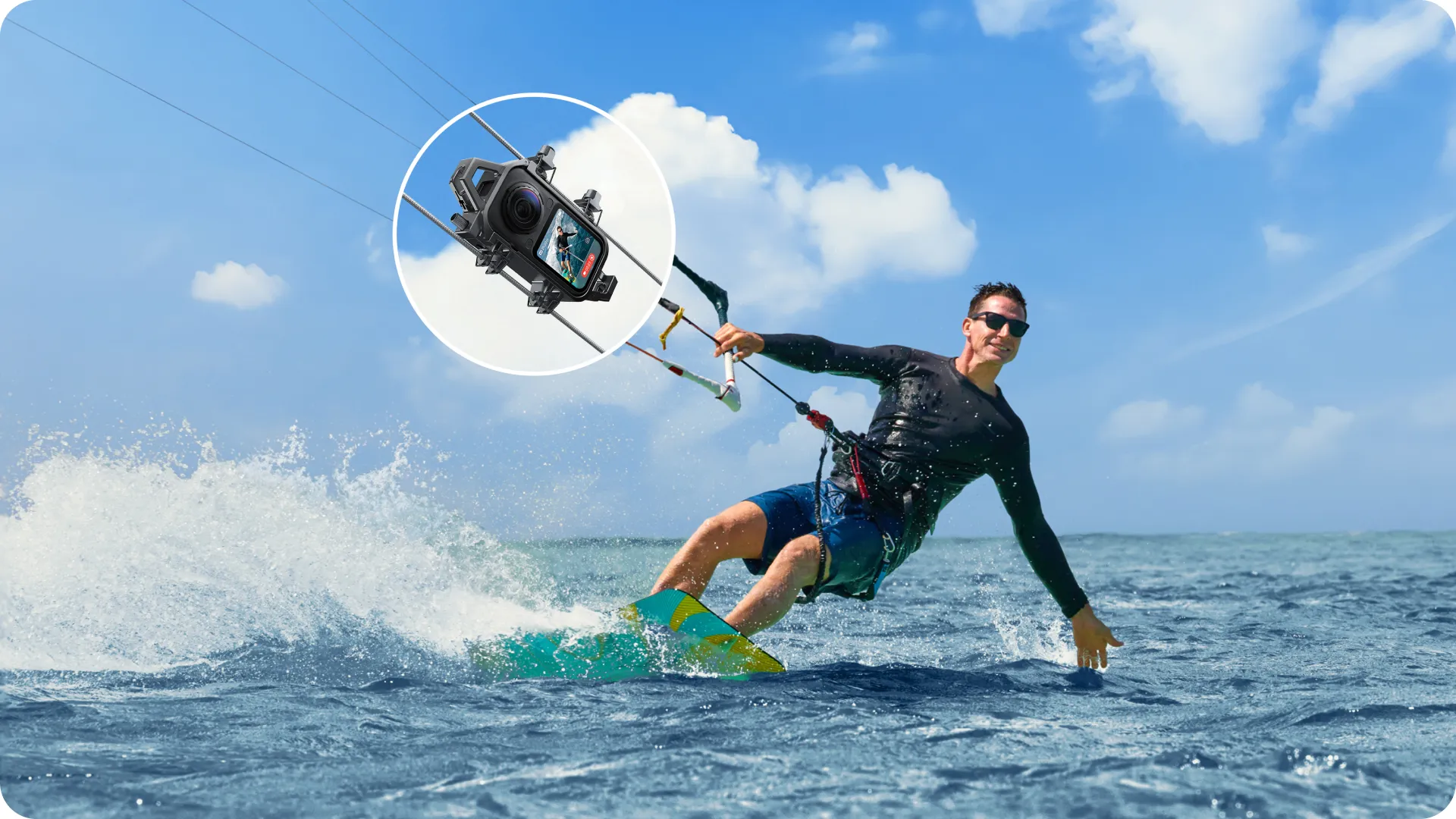 Крепление на трос для водных видов спорта Insta360 X6 Water Sports Rope Mount (CINSBBXH)