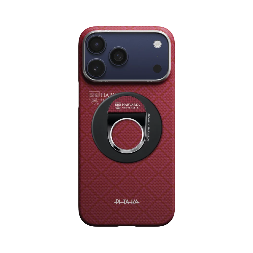 Магнитное кольцо-подставка для телефона Pitaka MagEZ Grip 3 - Harvard Crimson (MGP2601)