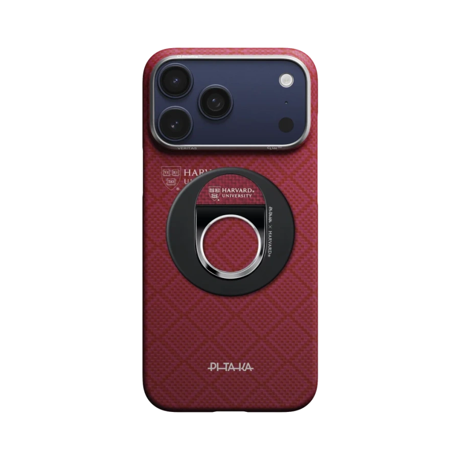 Магнитное кольцо-подставка для телефона Pitaka MagEZ Grip 3 - Harvard Crimson (MGP2601)