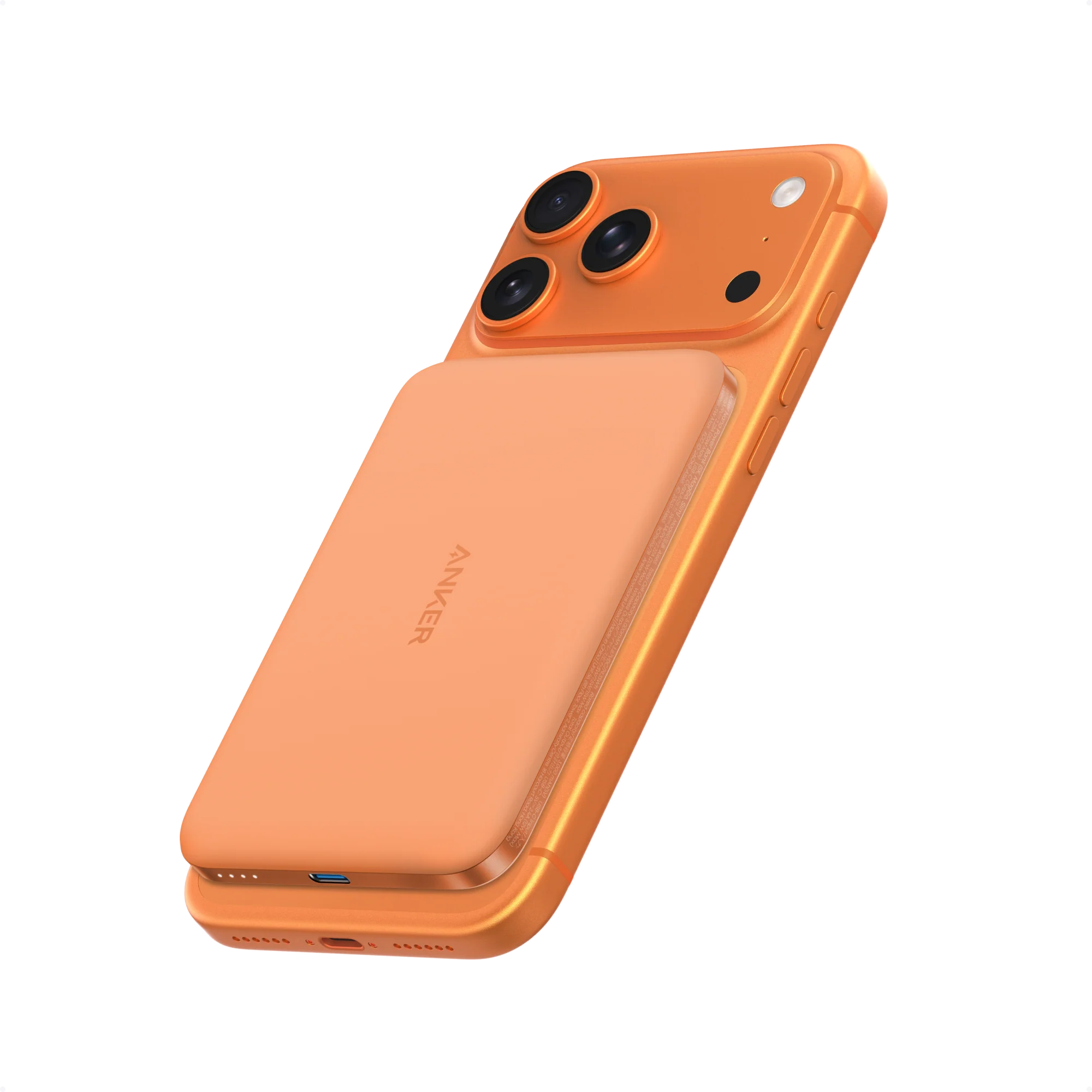 Магнітний павербанк Anker Nano Power Bank 5000 mAh Qi2 15W MagGo Slim - Orange (A1665HO1)