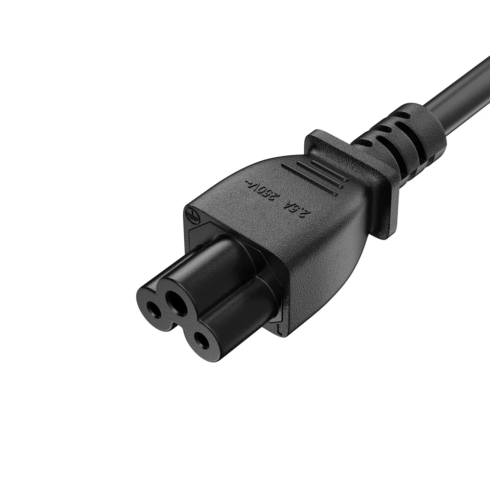 Мережевий кабель живлення ColorWay CEE 7/7 - IEC C5 220V 1m [Mickey Mouse / Міккі Маус] - Black (CW-CBP084-BK)