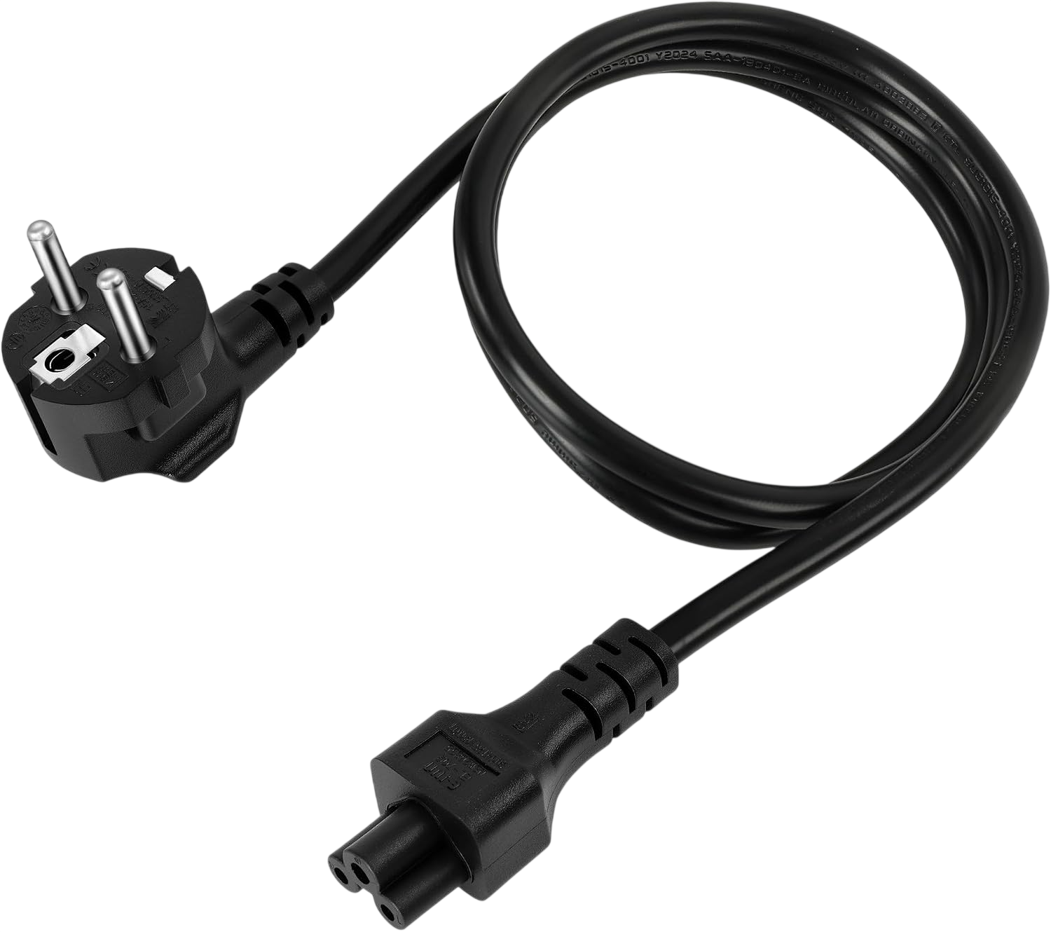 Мережевий кабель живлення IEC C5 220V 1.2m з євровилкою [Mickey Mouse / Міккі Маус]