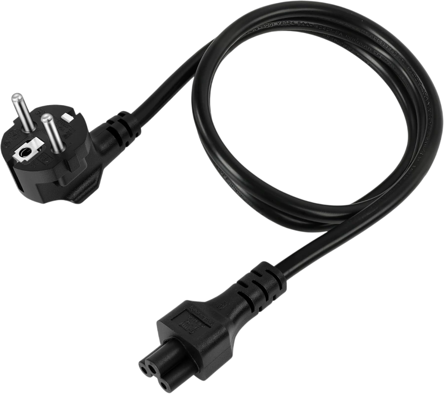 Мережевий кабель живлення IEC C5 220V 1.2m з євровилкою [Mickey Mouse / Міккі Маус]