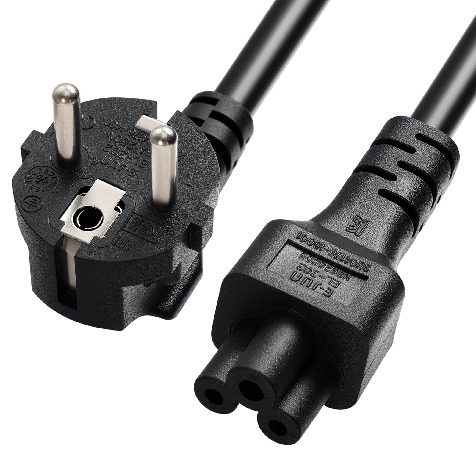 Мережевий кабель живлення IEC C5 220V 1.2m з євровилкою [Mickey Mouse / Міккі Маус]