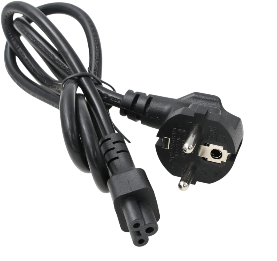 Мережевий кабель живлення IEC C5 220V 1.2m з євровилкою [Mickey Mouse / Міккі Маус]