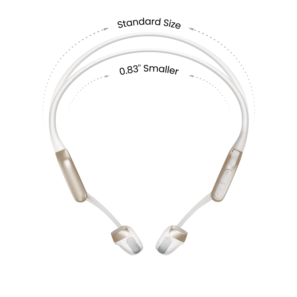 Навушники Shokz OpenRun Pro 2 Mini Open-Ear Bone Conduction Sports Headphones - Lunar White (S821-MN-LW)