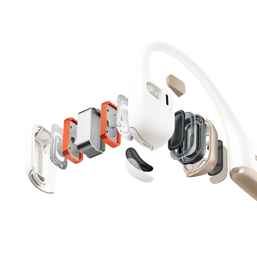 Наушники Shokz OpenRun Pro 2 Open-Ear Bone Conduction Sports Headphones - Lunar White (S820-ST-LW)