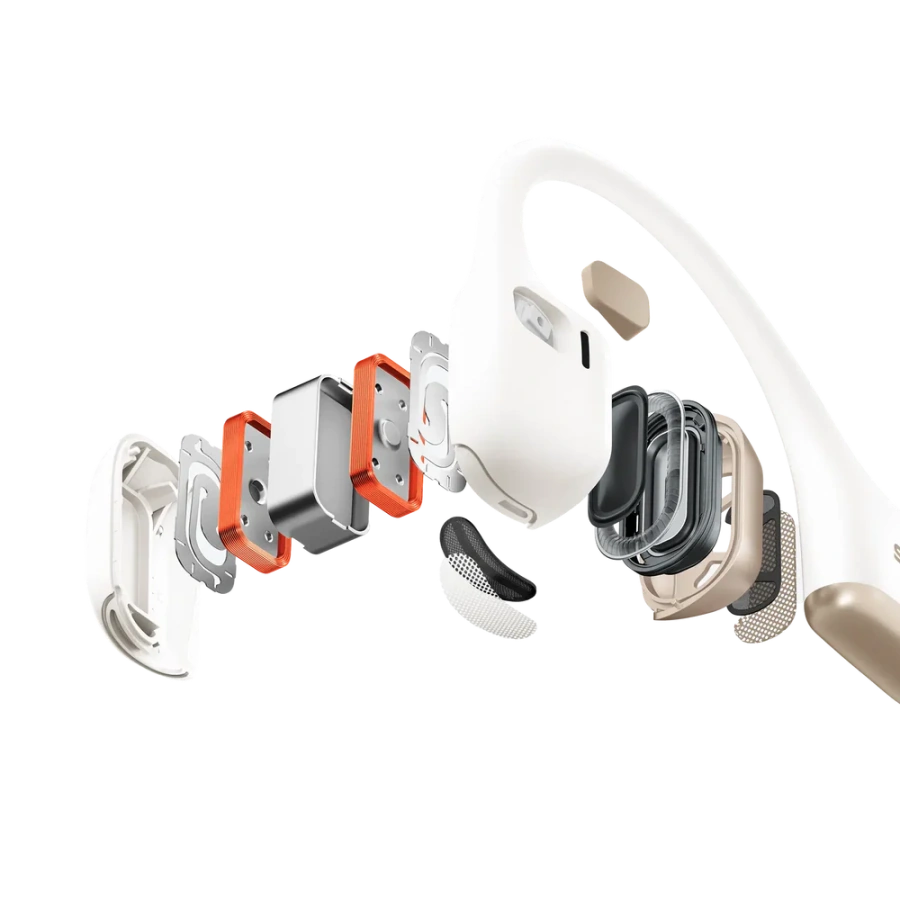 Наушники Shokz OpenRun Pro 2 Open-Ear Bone Conduction Sports Headphones - Lunar White (S820-ST-LW)