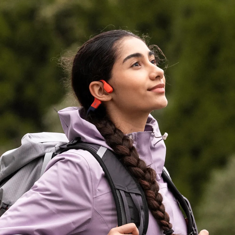 Наушники Shokz OpenSwim Pro Open-Ear Bone Conduction Swimming Headphones - Red (S710-ST-RD)