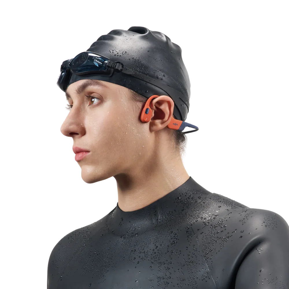 Наушники Shokz OpenSwim Pro Open-Ear Bone Conduction Swimming Headphones - Red (S710-ST-RD)