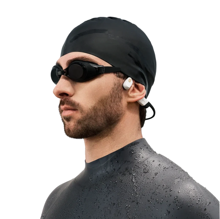 Наушники Shokz OpenSwim Pro Open-Ear Bone Conduction Swimming Headphones - White (S710-ST-WT)