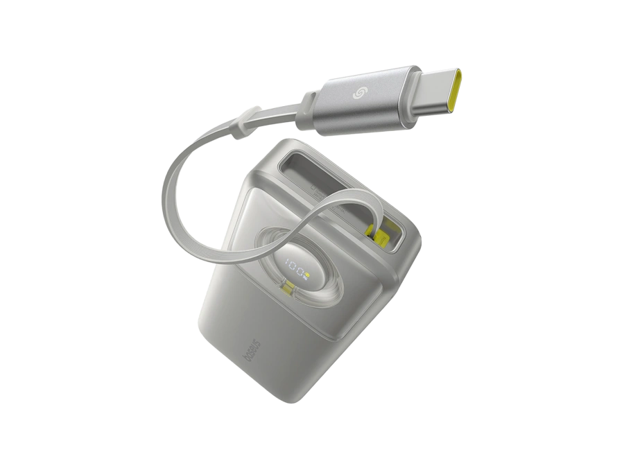 Павербанк с выдвижным кабелем Baseus Free2Pull Power Bank 20000mAh 65W - Lunar Gray (P10073700843-00)