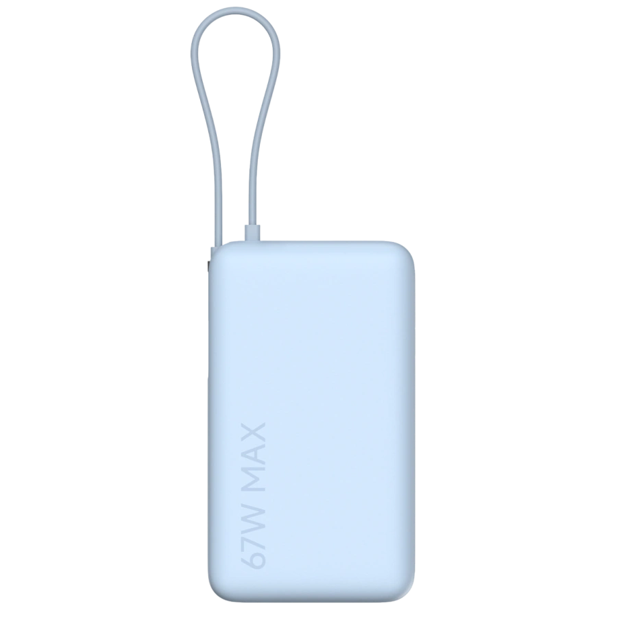 Павербанк Xiaomi 67W Power Bank 10000mAh з вбудованим кабелем - Blue (BHR08NZGL)