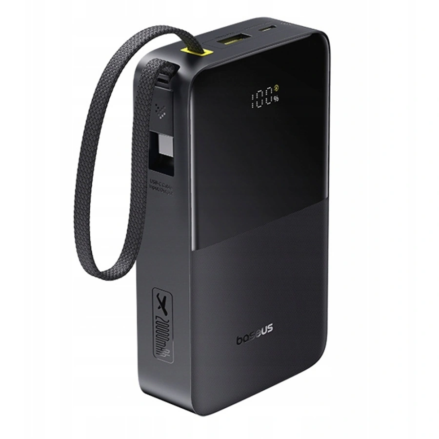 Павербанк со встроенным кабелем Baseus EnerFill FC51 Bipow 2 Pro Power Bank 20000mAh 22.5W - Cosmic Black (E0027701)