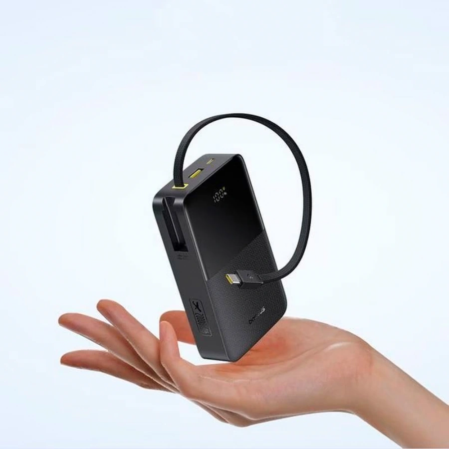 Павербанк со встроенным кабелем Baseus EnerFill FC51 Bipow 2 Pro Power Bank 20000mAh 22.5W - Cosmic Black (E0027701)