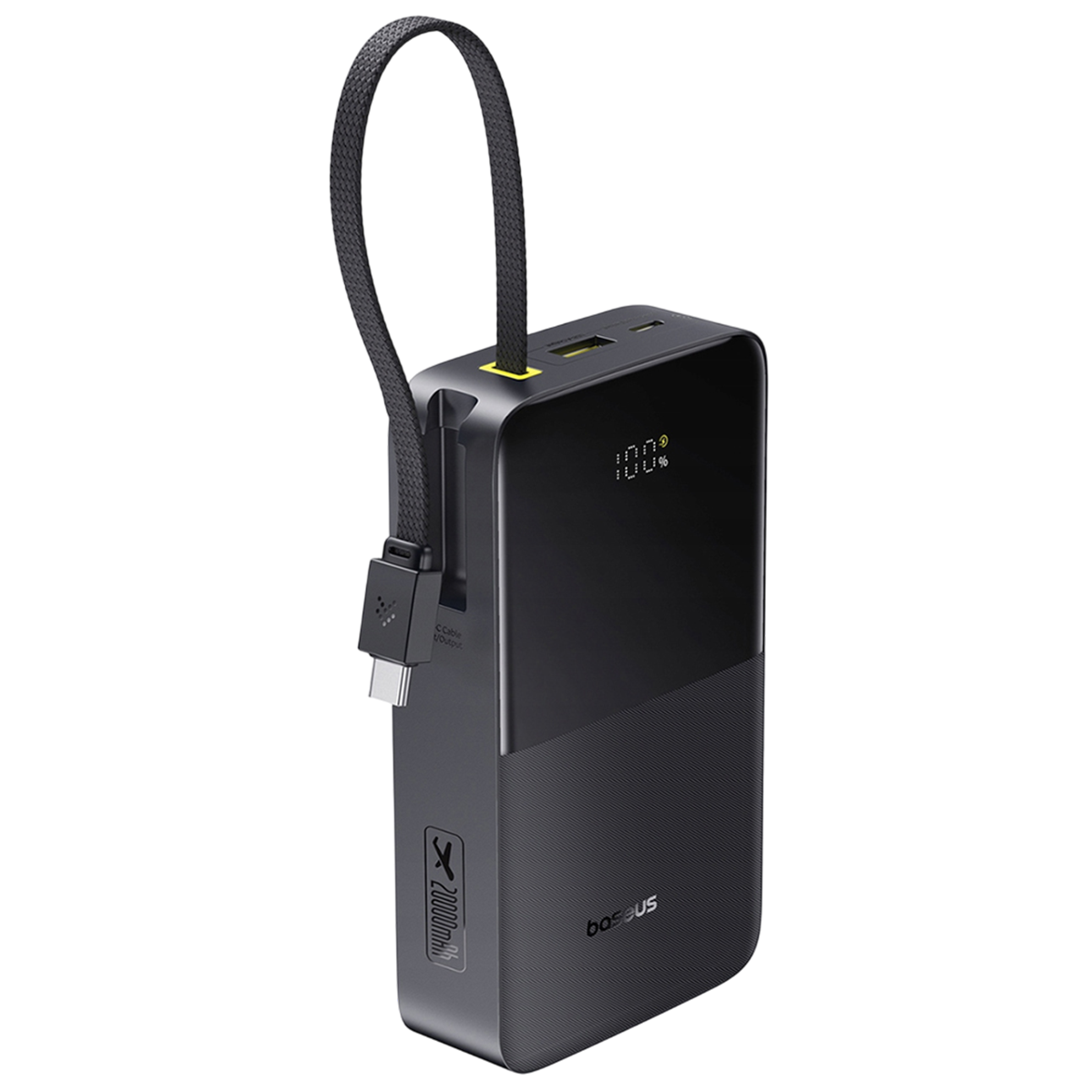 Павербанк со встроенным кабелем Baseus EnerFill FC51 Bipow 2 Pro Power Bank 20000mAh 22.5W - Cosmic Black (E0027701)