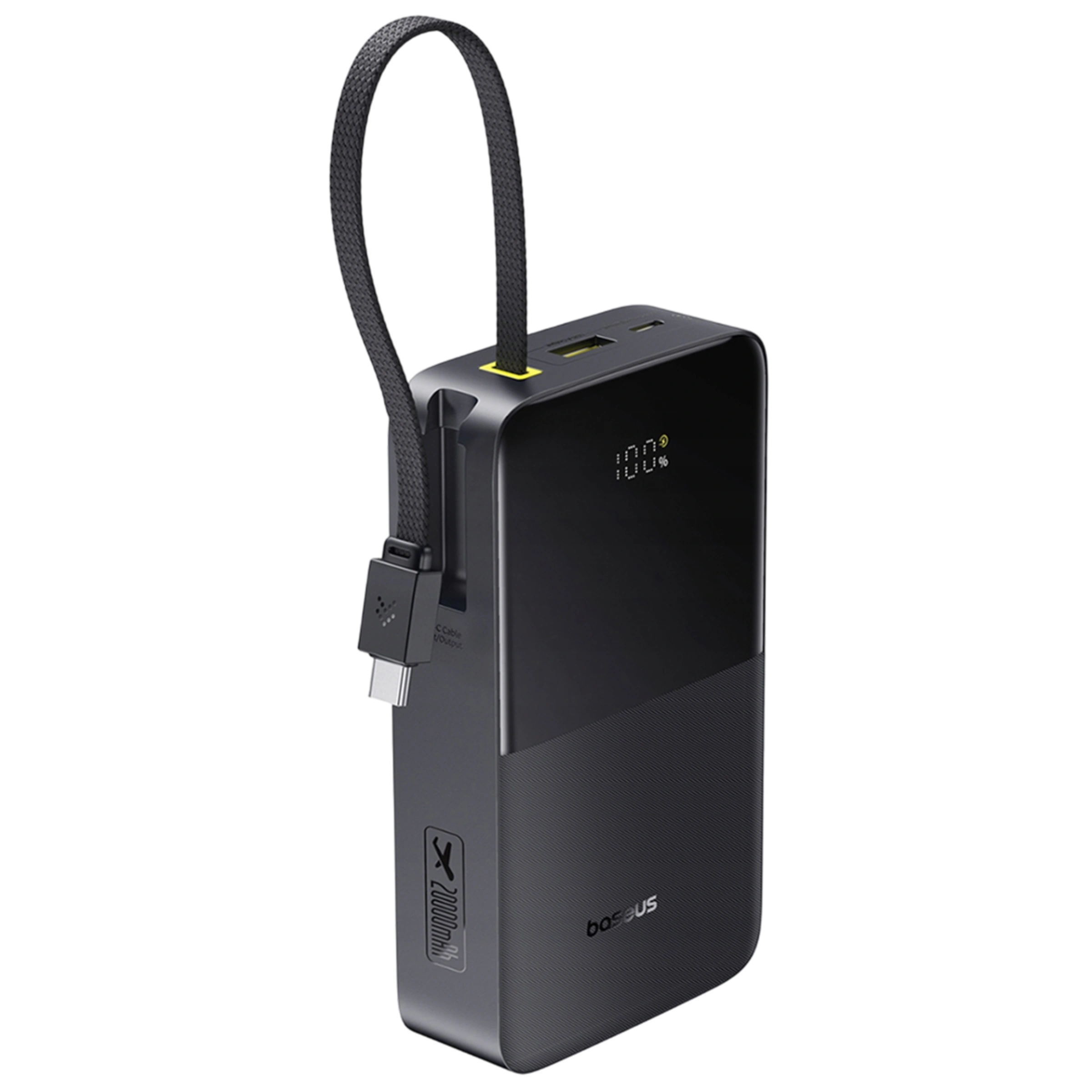 Павербанк со встроенным кабелем Baseus EnerFill FC51 Bipow 2 Pro Power Bank 20000mAh 22.5W - Cosmic Black (E0027701)