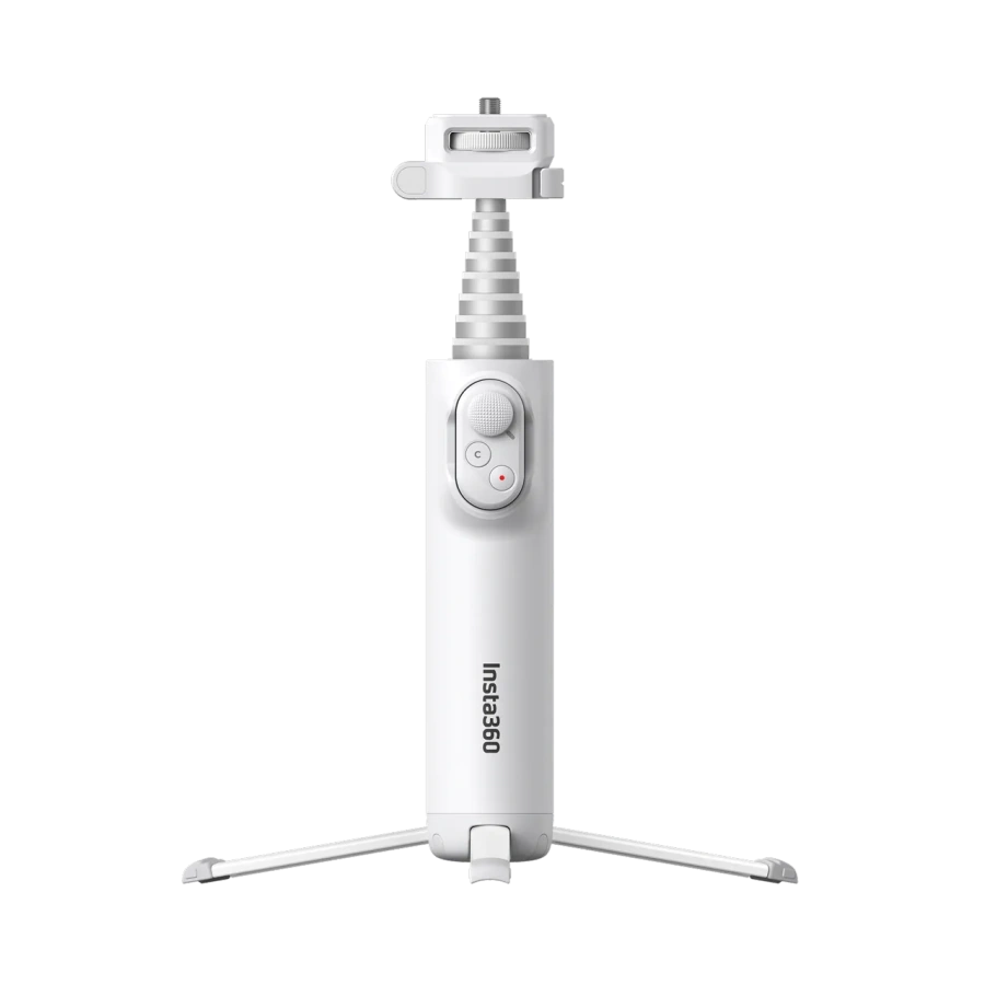 Складаний подовжений селфі-монопод з пультом Insta360 Foldable Selfie Stick Remote Kit Extended Edition - Arctic White