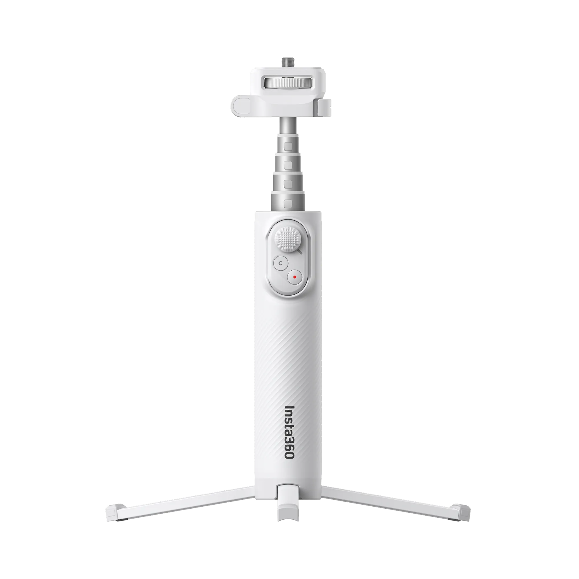 Складаний селфі-монопод з пультом Insta360 Foldable Selfie Stick Remote Kit Lightweight Edition - Arctic White