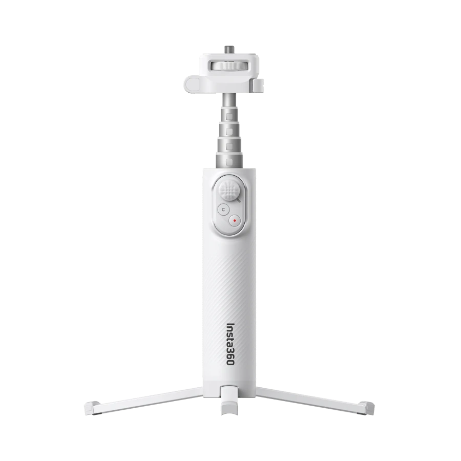 Складаний селфі-монопод з пультом Insta360 Foldable Selfie Stick Remote Kit Lightweight Edition - Arctic White