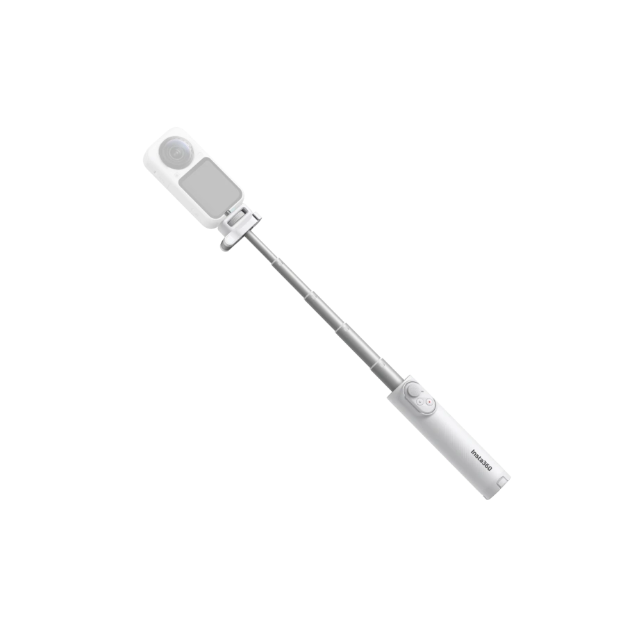 Складаний селфі-монопод з пультом Insta360 Foldable Selfie Stick Remote Kit Lightweight Edition - Arctic White