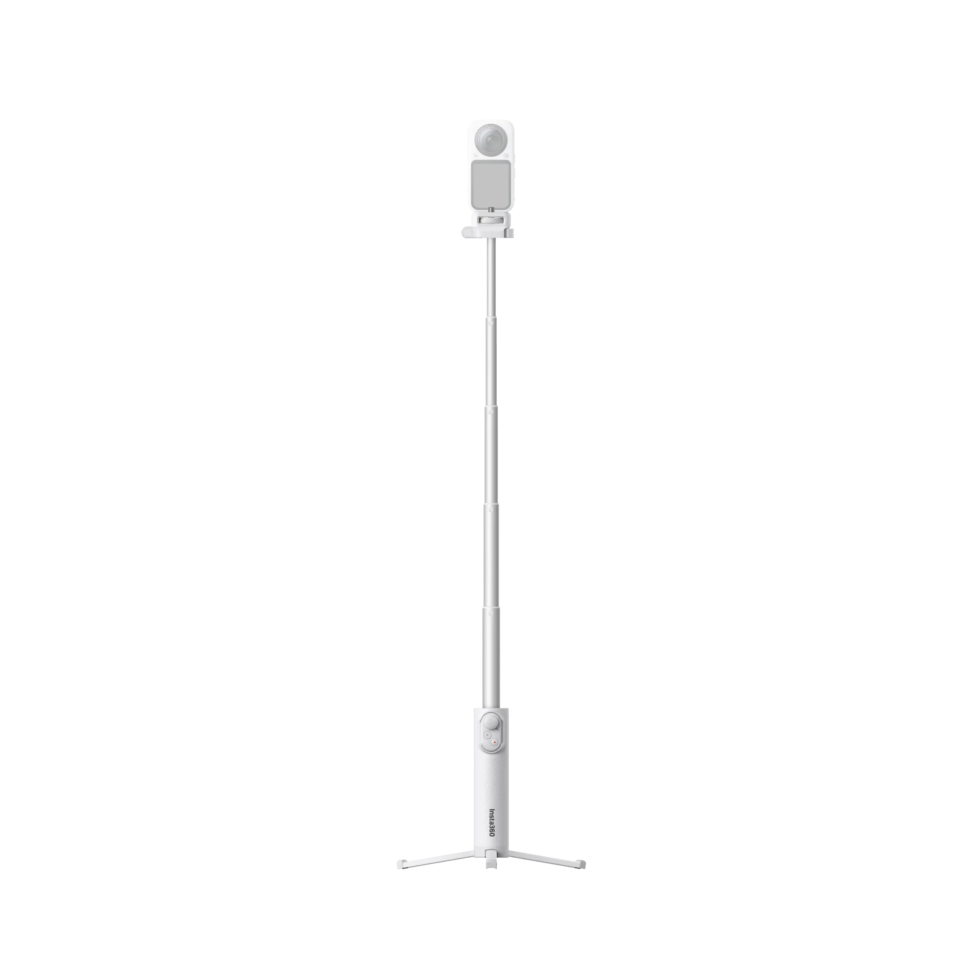 Складаний селфі-монопод з пультом Insta360 Foldable Selfie Stick Remote Kit Lightweight Edition - Arctic White