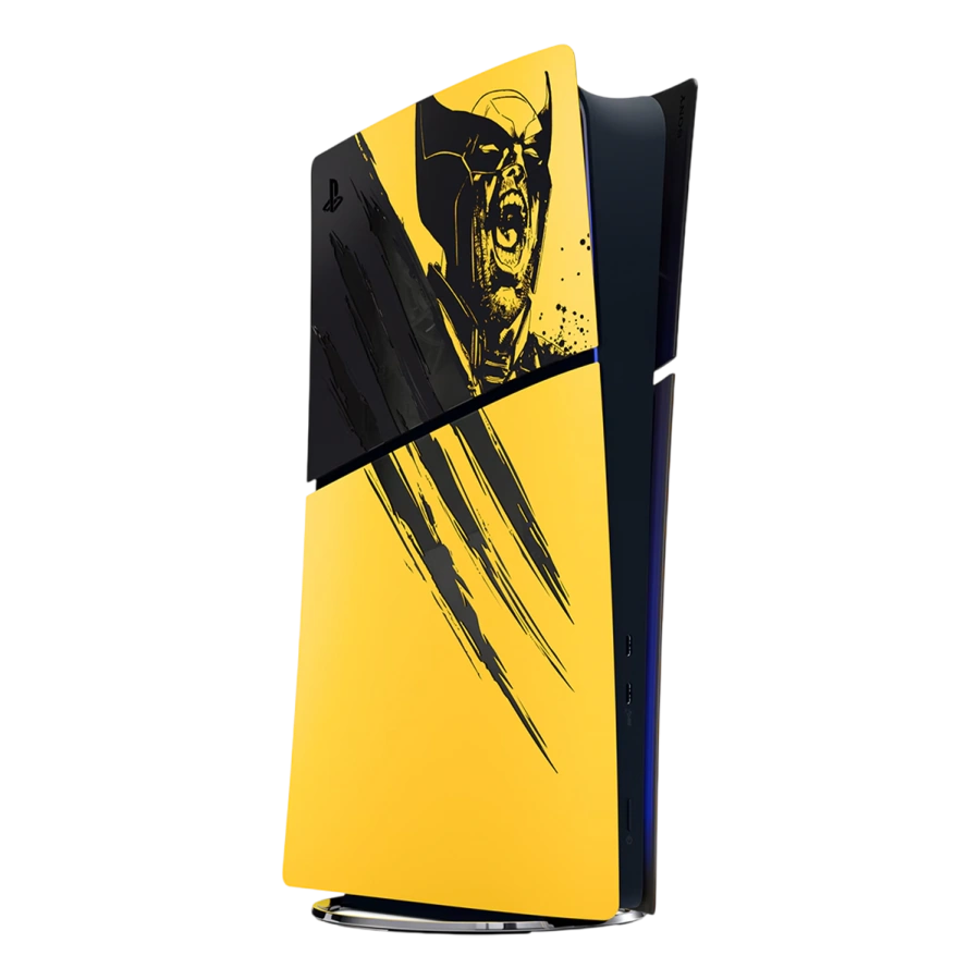 Стаціонарна ігрова приставка Sony PlayStation 5 Slim Digital Edition 825GB - Marvel’s Wolverine Battle Yellow Limited Edition Bundle