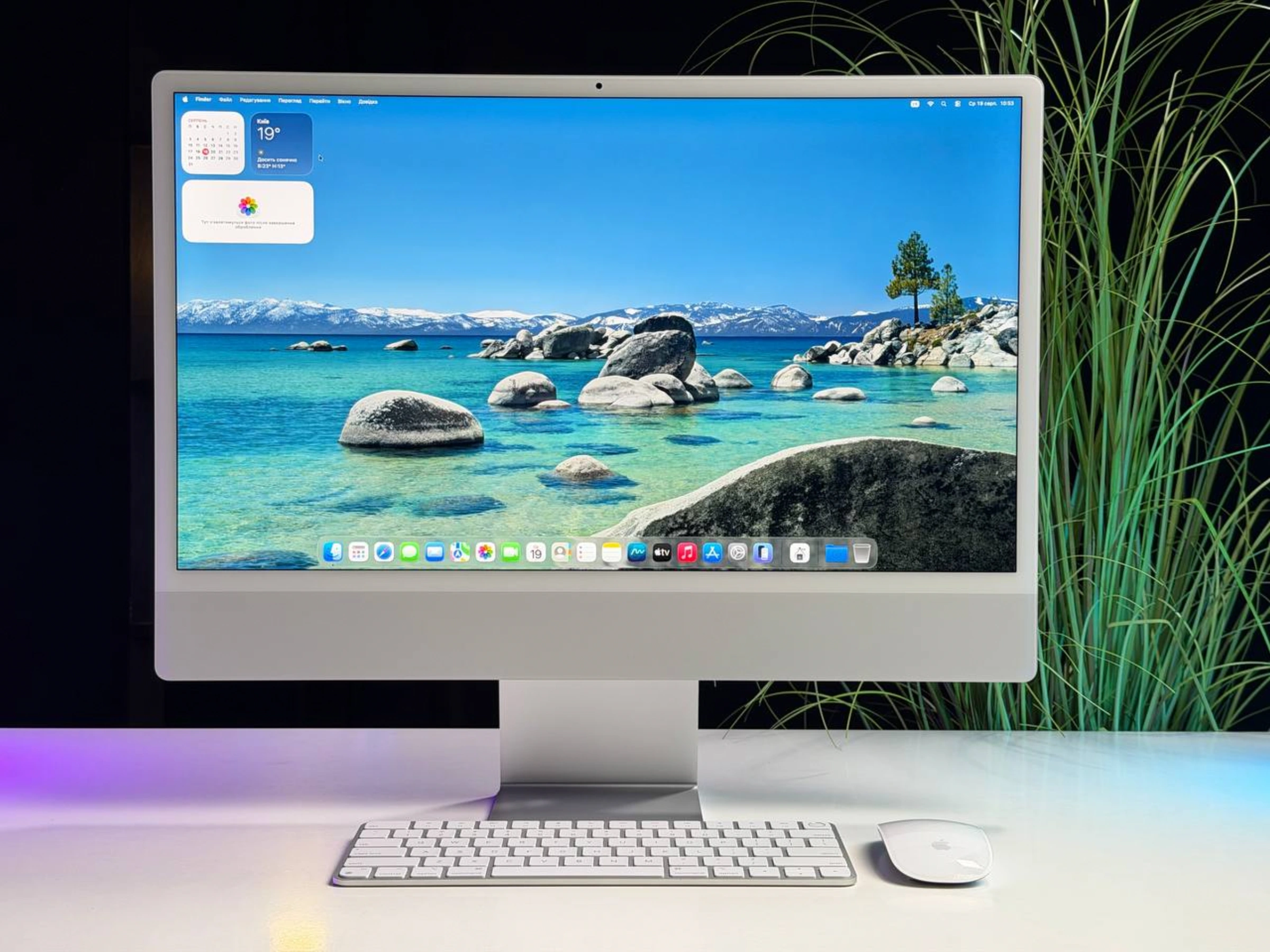 ВЖИВАНИЙ Б/У Apple iMac 24" M3 8GPU/24GB/1TB Silver 2023 (Z19500026) - Стан: гарний | Комплектація: повний, без коробки | Гарантія: 3 міс.