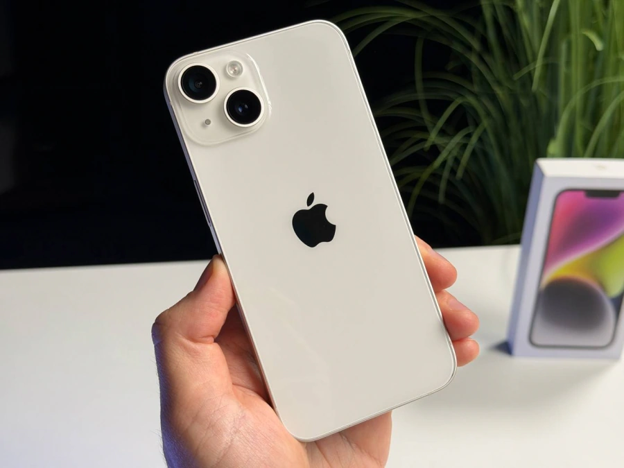 ВЖИВАНИЙ Б/У Apple iPhone 14 256GB Starlight (MPW43) - Состояние: хороший | Аккумулятор: 100% | Комплектация: полный | Гарантия: 3 мес.