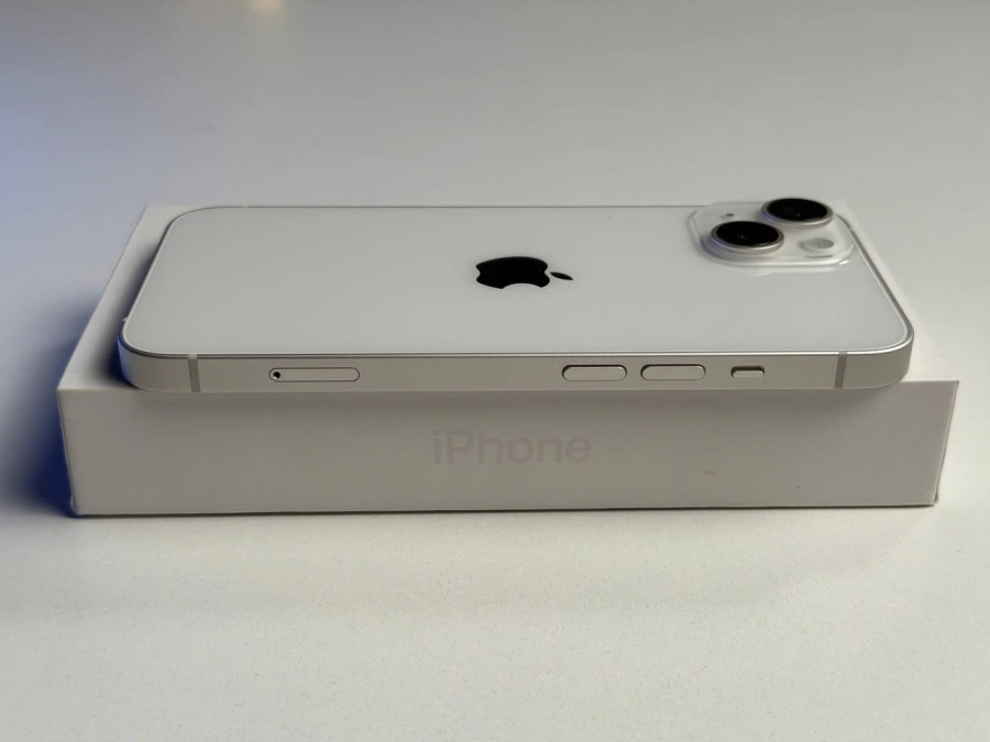 ВЖИВАНИЙ Б/У Apple iPhone 14 256GB Starlight (MPW43) - Состояние: хороший | Аккумулятор: 100% | Комплектация: полный | Гарантия: 3 мес.