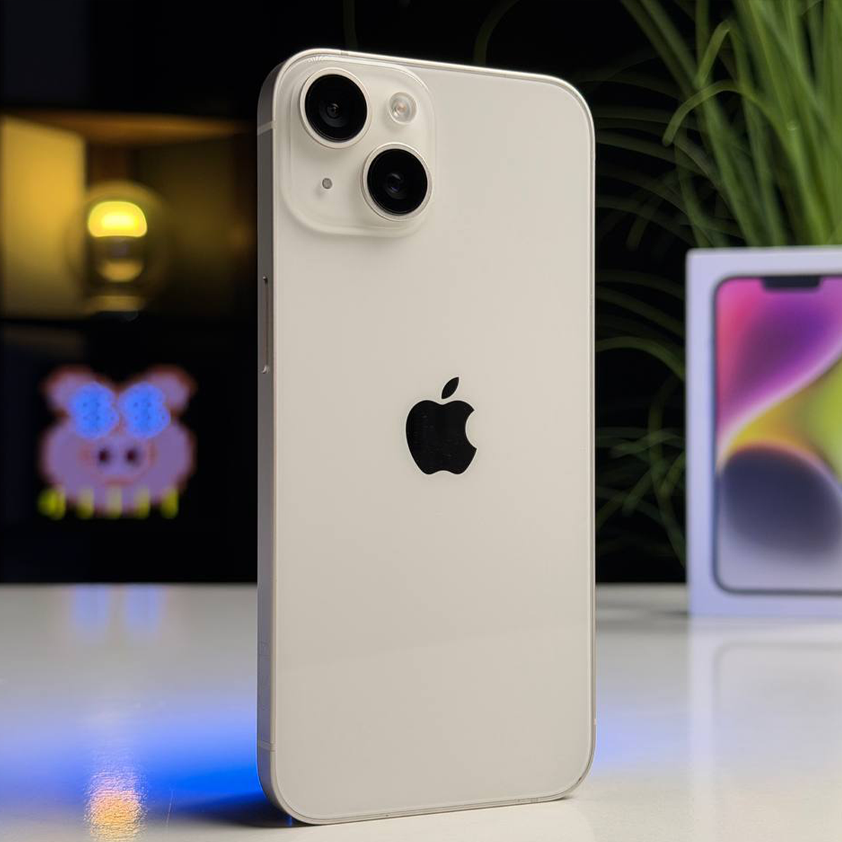 ВЖИВАНИЙ Б/У Apple iPhone 14 256GB Starlight (MPW43) - Состояние: хороший | Аккумулятор: 100% | Комплектация: полный | Гарантия: 3 мес.