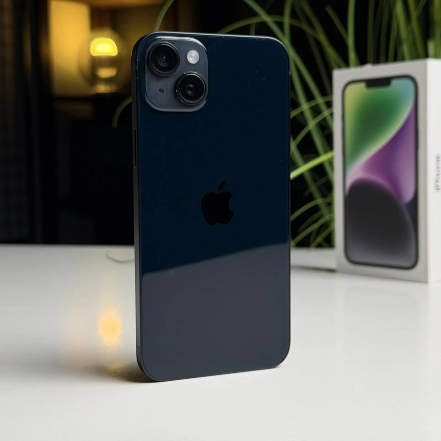 ВЖИВАНИЙ Б/У Apple iPhone 14 Plus 256GB Midnight (MQ533) - Стан: гарний (подряпини на екрані) | Акумулятор: 100% | Комплектація: повний | Гарантія: 3 міс.