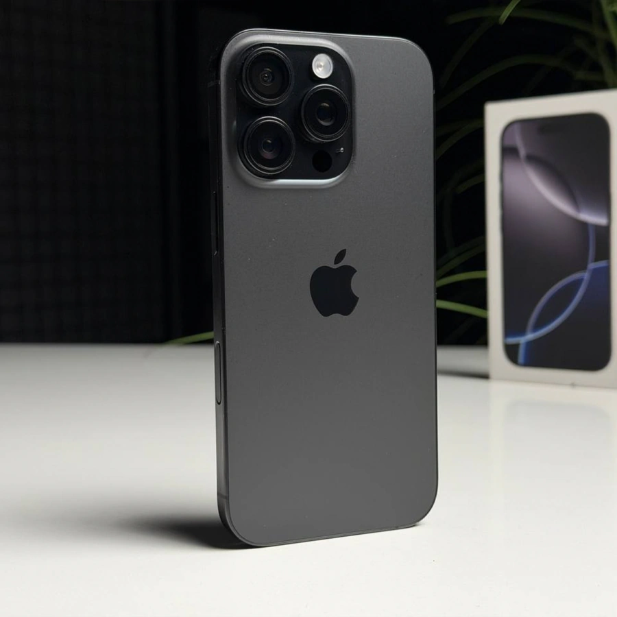 ВЖИВАНИЙ Б/У Apple iPhone 16 Pro 128GB Black Titanium (MYND3) - Стан: гарний | Акумулятор: 89% | Комплектація: повний | Гарантія: 3 міс.