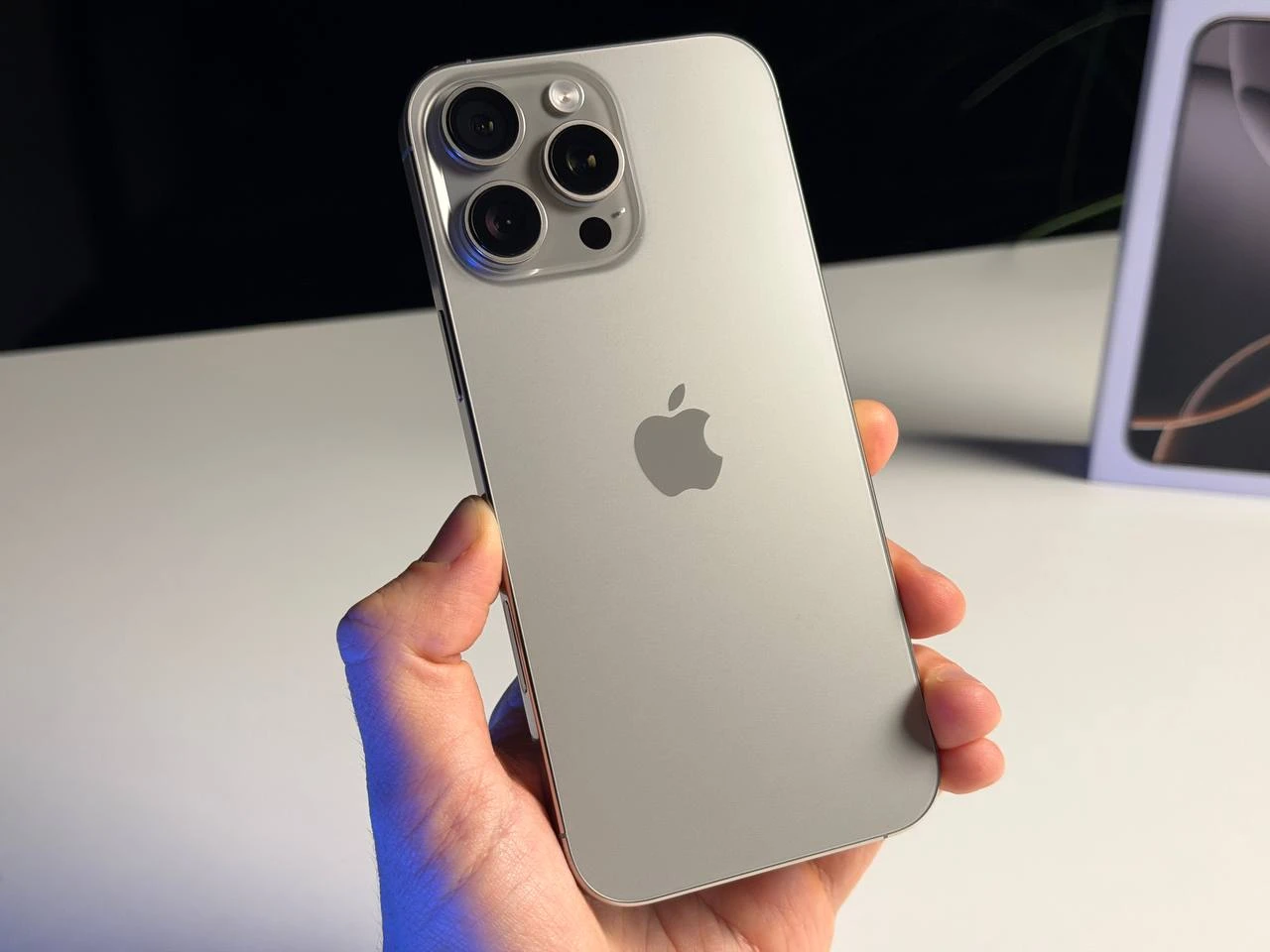 ВЖИВАНИЙ Б/У Apple iPhone 16 Pro Max 256GB Natural Titanium (MYWY3) - Состояние: хороший | Аккумулятор: 91% | Комплектация: полный | Гарантия: 3 мес.