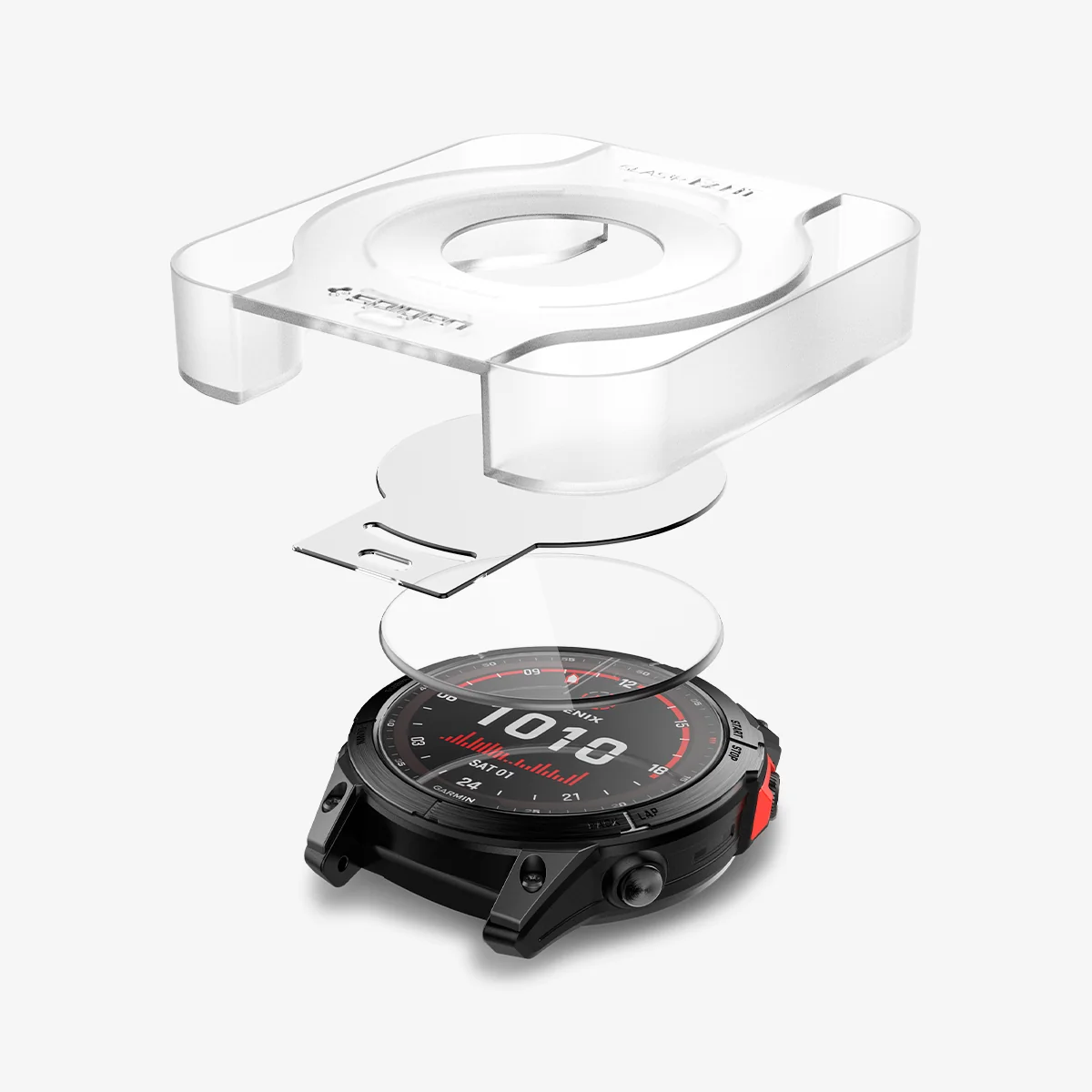Защитное стекло Spigen GLAS.tR EZ Fit for Garmin Fenix 7X/Fenix 8 Pro/Fenix 8 [51mm] (AGL04633)