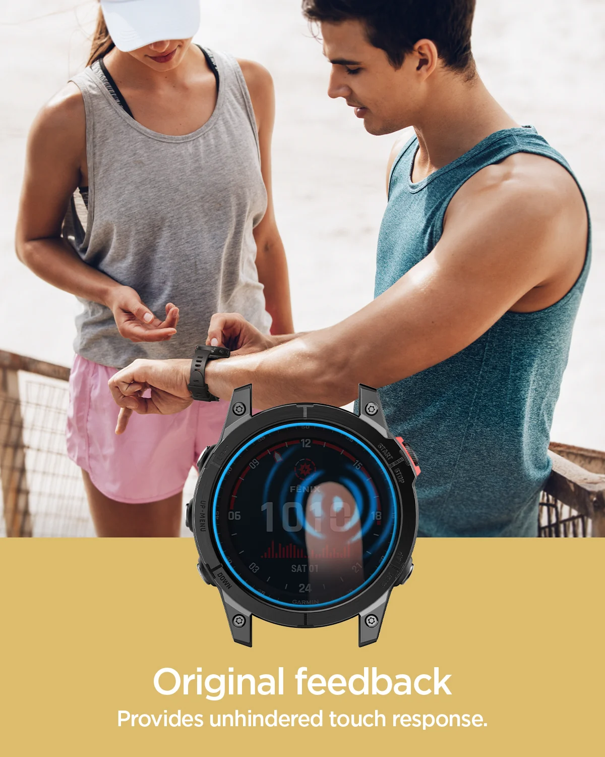 Защитное стекло Spigen GLAS.tR EZ Fit for Garmin Fenix 7X/Fenix 8 Pro/Fenix 8 [51mm] (AGL04633)