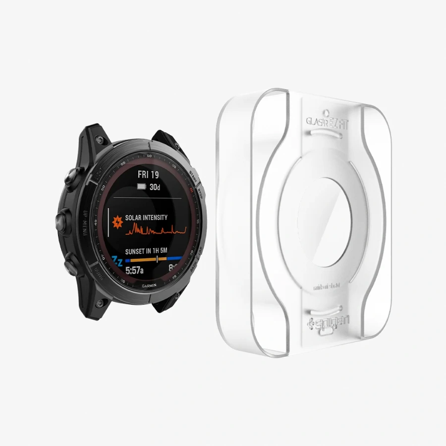 Защитное стекло Spigen GLAS.tR EZ Fit for Garmin Fenix 7X/Fenix 8 Pro/Fenix 8 [51mm] (AGL04633)