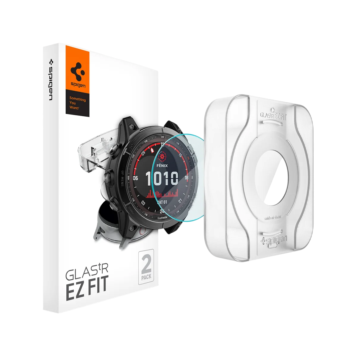 Защитное стекло Spigen GLAS.tR EZ Fit for Garmin Fenix 7X/Fenix 8 Pro/Fenix 8 [51mm] (AGL04633)