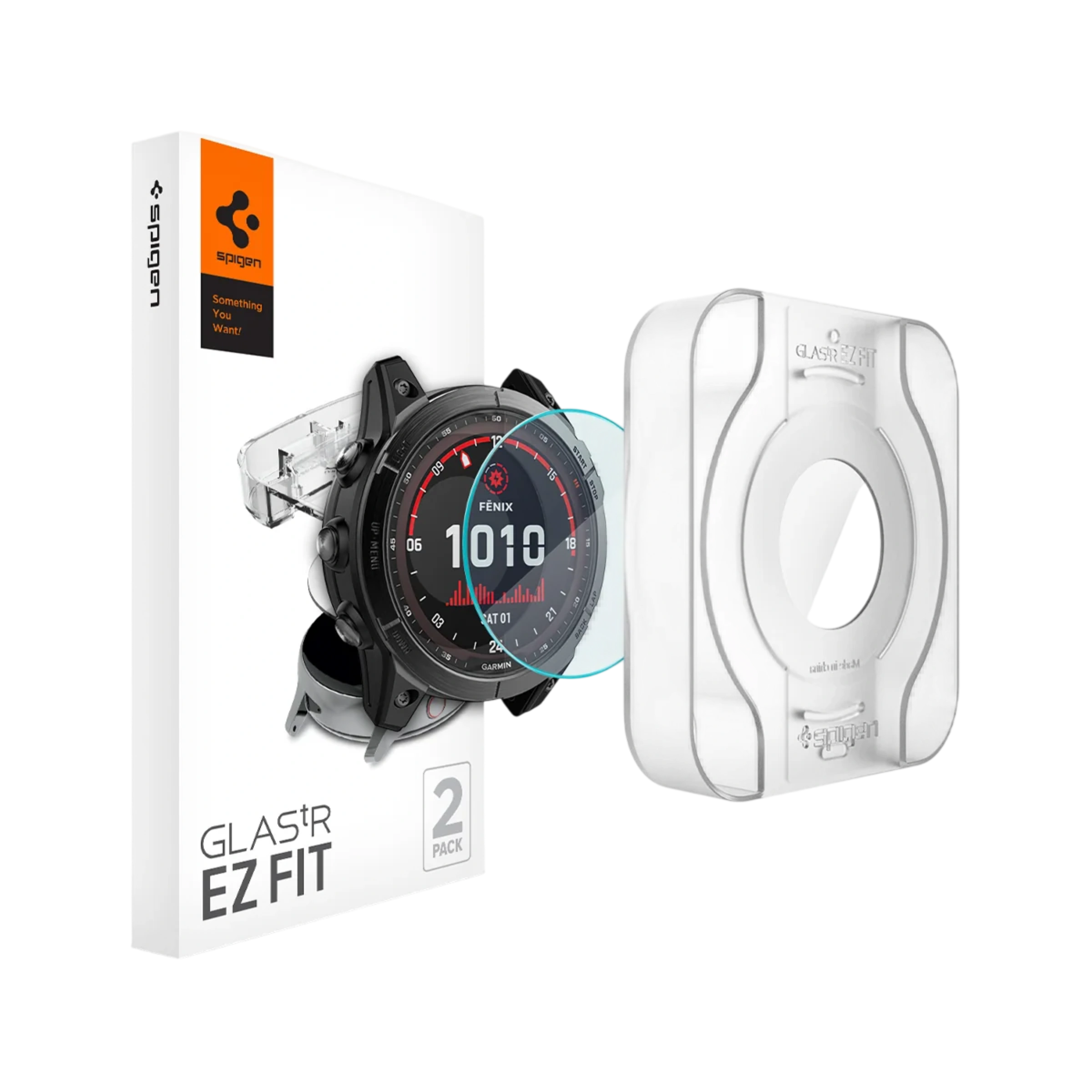 Защитное стекло Spigen GLAS.tR EZ Fit for Garmin Fenix 7X/Fenix 8 Pro/Fenix 8 [51mm] (AGL04633)