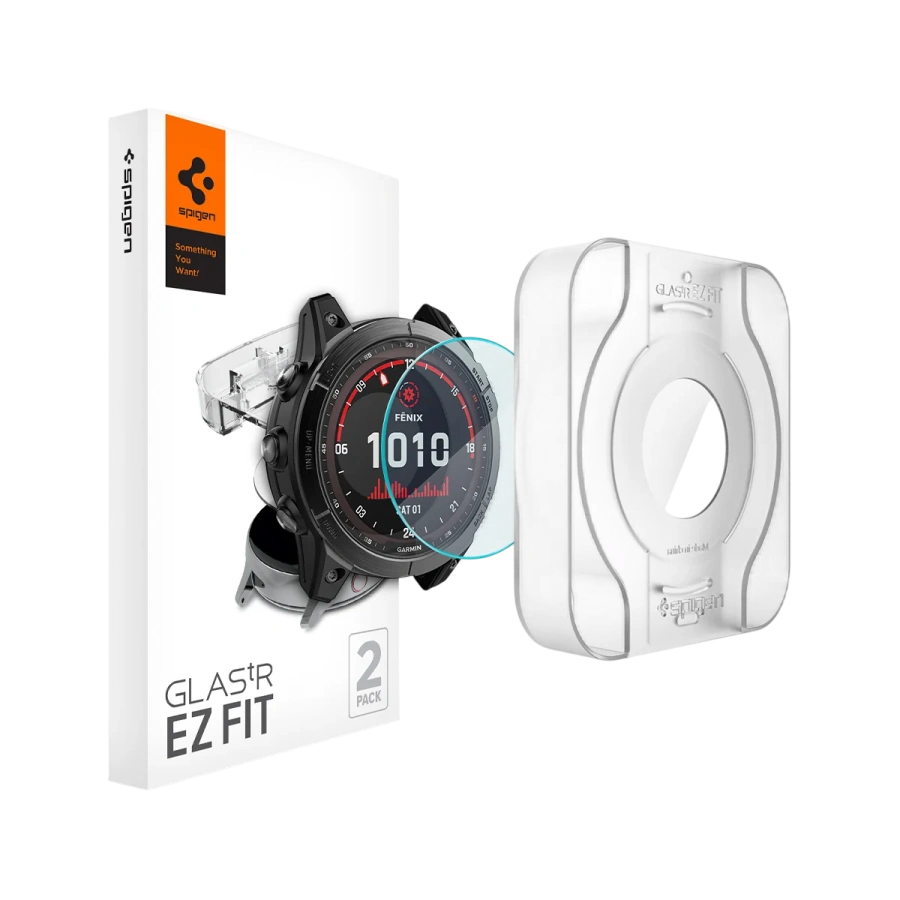 Защитное стекло Spigen GLAS.tR EZ Fit for Garmin Fenix 7X/Fenix 8 Pro/Fenix 8 [51mm] (AGL04633)